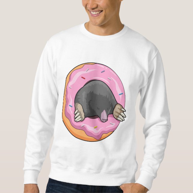 Mole with Doughnut Sweatshirt (Front)