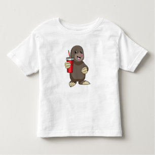 Mole with Drinking mug Toddler T-Shirt