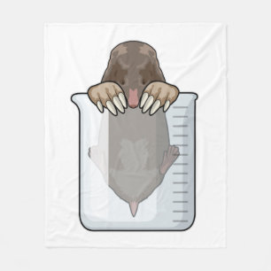 Mole with Measuring cup Fleece Blanket