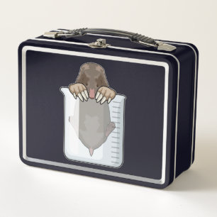 Mole with Measuring cup Metal Lunch Box