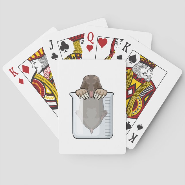 Mole with Measuring cup Playing Cards (Back)