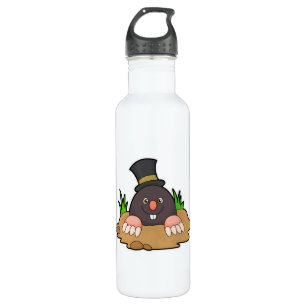 Mole with Molehill & Hat 710 Ml Water Bottle