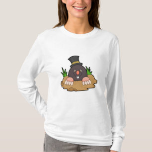 Mole with Molehill & Hat T-Shirt