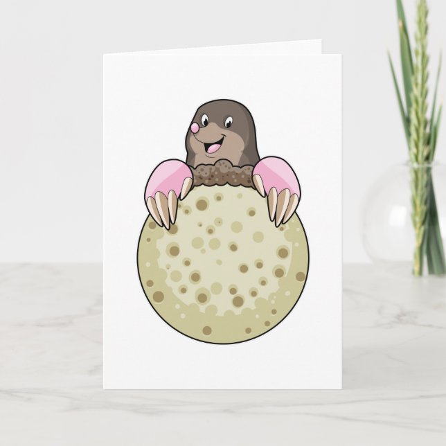 Mole with Moon Card (Front)