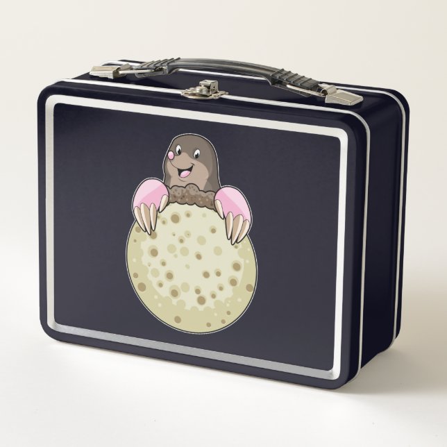 Mole with Moon Metal Lunch Box (Front)