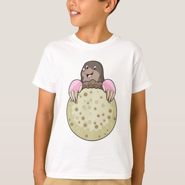 Mole with Moon T-Shirt (Front)