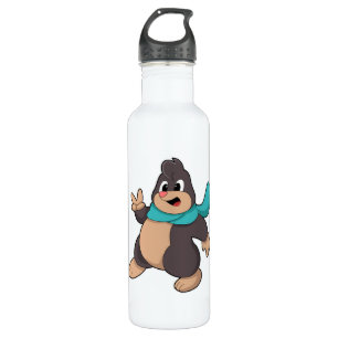 Mole with Scarf 710 Ml Water Bottle