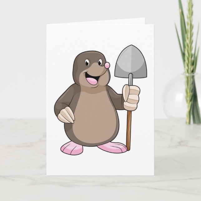 Mole with Shovel Card (Front)