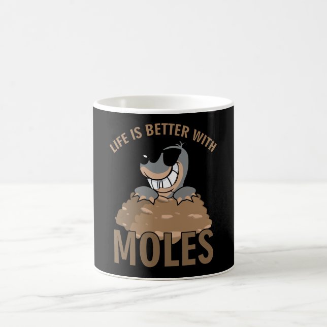 Mole With Sunglasses Moles Coffee Mug (Center)