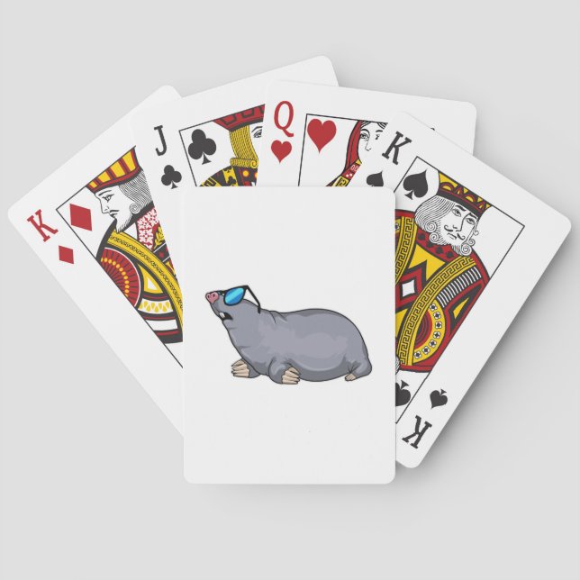 Mole with Sunglasses Playing Cards (Back)