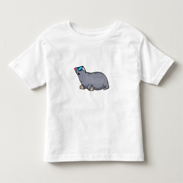 Mole with Sunglasses Toddler T-Shirt (Front)