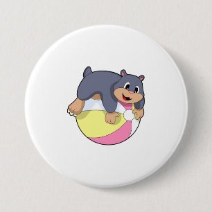 Mole with Water polo.PNG 7.5 Cm Round Badge