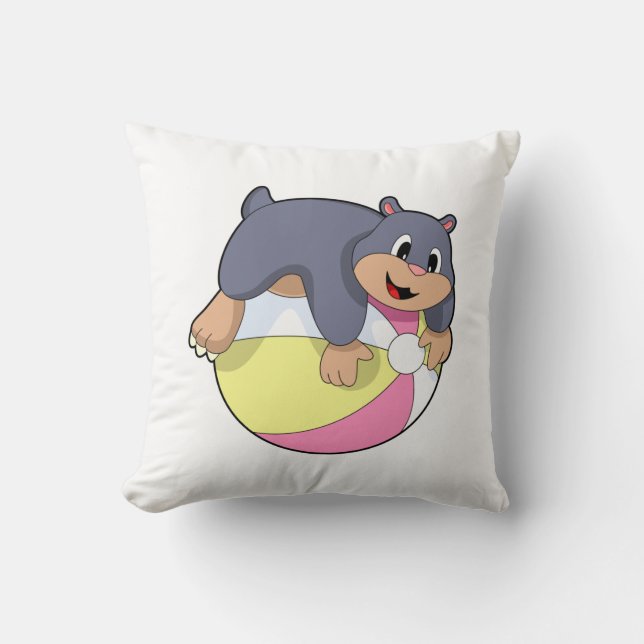 Mole with Water polo.PNG Cushion (Front)