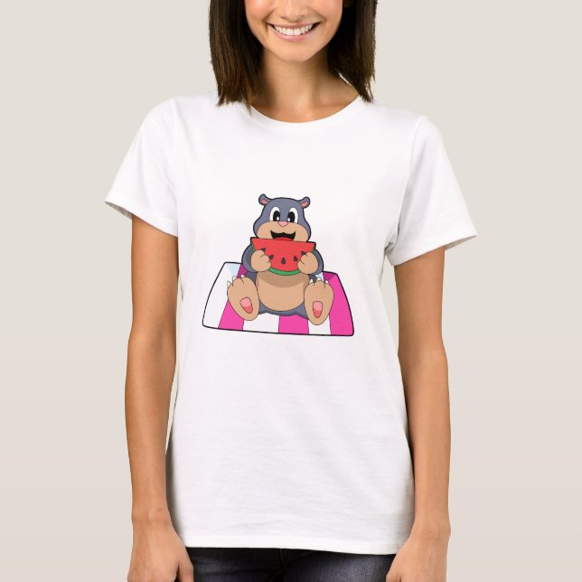 Mole with Watermelon.PNG T-Shirt (Front)