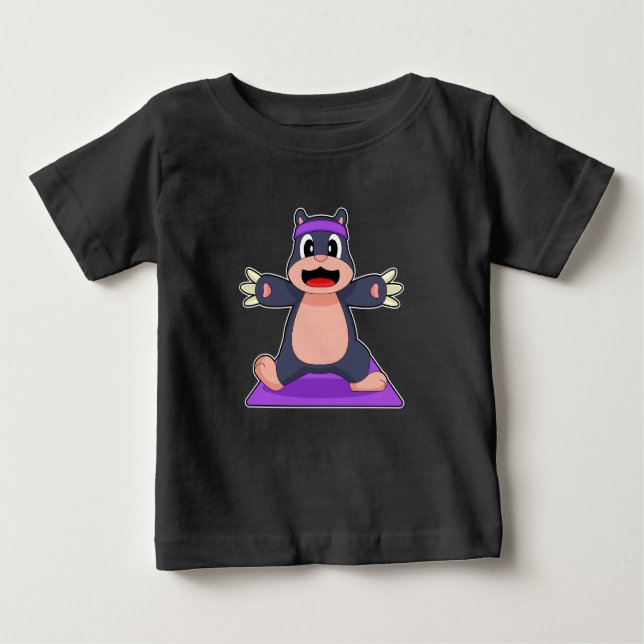 Mole Yoga Fitness Gymnastics Baby T-Shirt (Front)