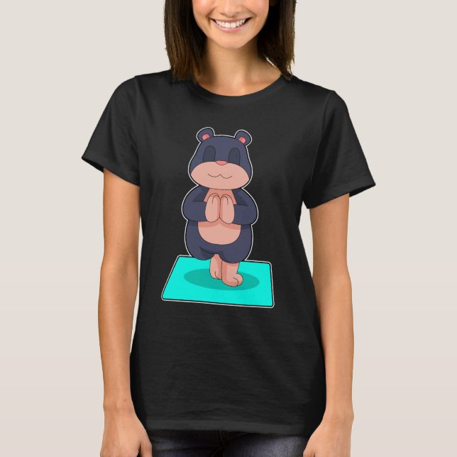 Mole Yoga Fitness Meditation T-Shirt (Front)