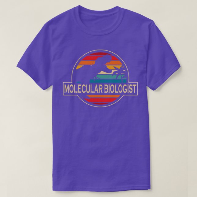 Molecular Biologist Dinosaur T-Shirt (Design Front)