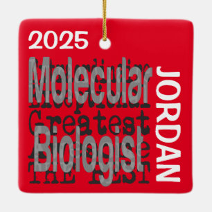 Molecular Biologist Extraordinaire CUSTOM Ceramic Ornament