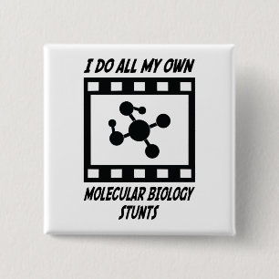 Molecular Biology Stunts 15 Cm Square Badge
