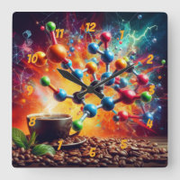 Molecular Caffeine Structure - Science Art Coffee