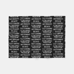 Molecular Gastronomy Kitchen Science Chemistry Fleece Blanket