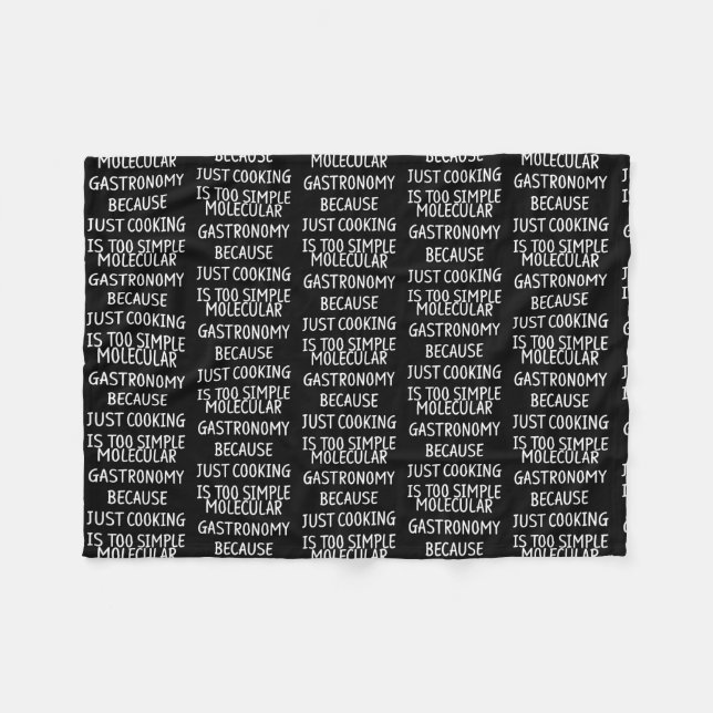 Molecular Gastronomy Kitchen Science Chemistry Fleece Blanket (Front (Horizontal))