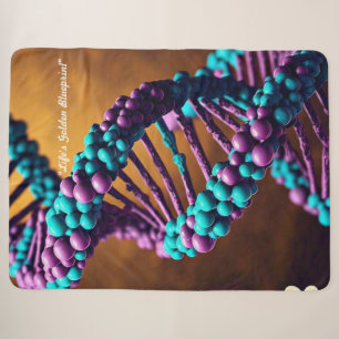 "Molecular Masterpiece" Sherpa Blanket