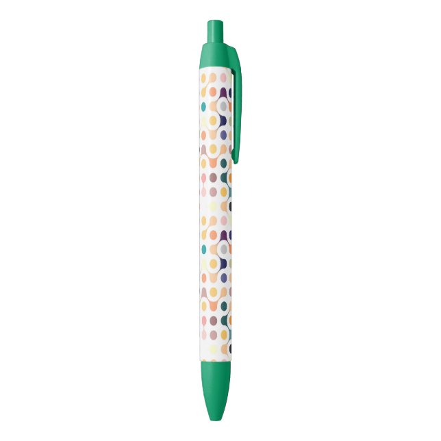 Molecular Structure Pattern Black Ink Pen (Bottom (Vertical))