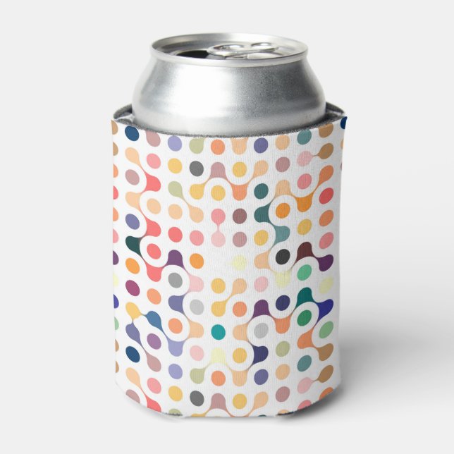 Molecular Structure Pattern Can Cooler (Can Front)