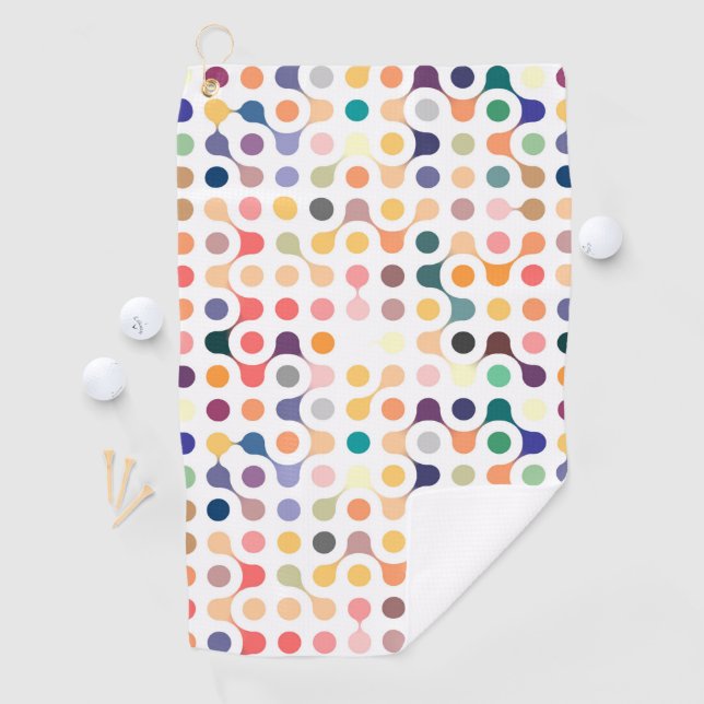 Molecular Structure Pattern Golf Towel (InSitu)