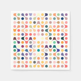 Molecular Structure Pattern Napkin