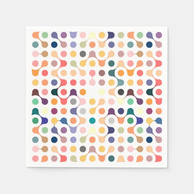 Molecular Structure Pattern Napkin (Front)
