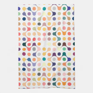 Molecular Structure Pattern Tea Towel