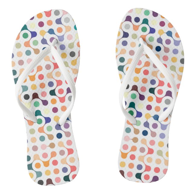 Molecular Structure Pattern Thongs (Footbed)