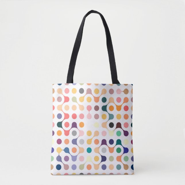 Molecular Structure Pattern Tote Bag (Front)