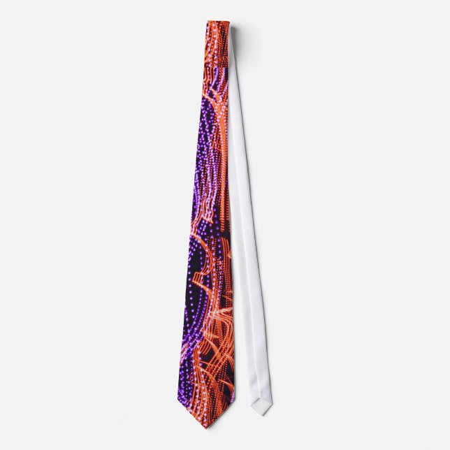 Molecular Themed, Micro Spiral Chromosomes Simulat Tie (Front)
