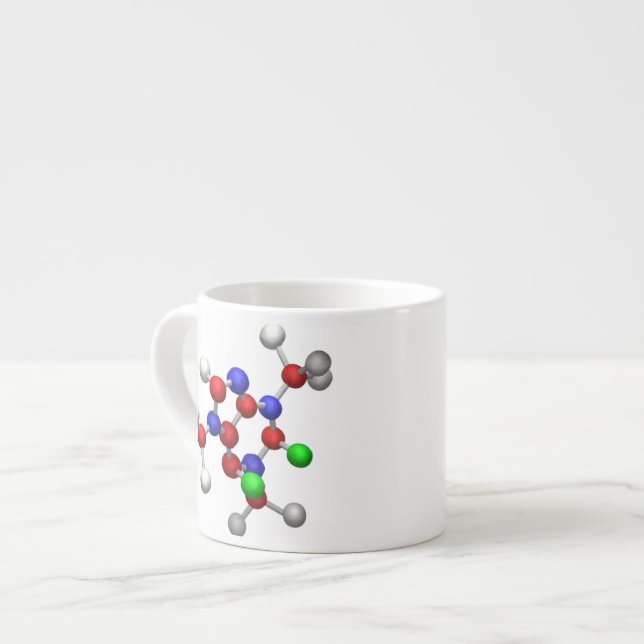Molecule 3-D Rendering Espresso Cup (Front Left)