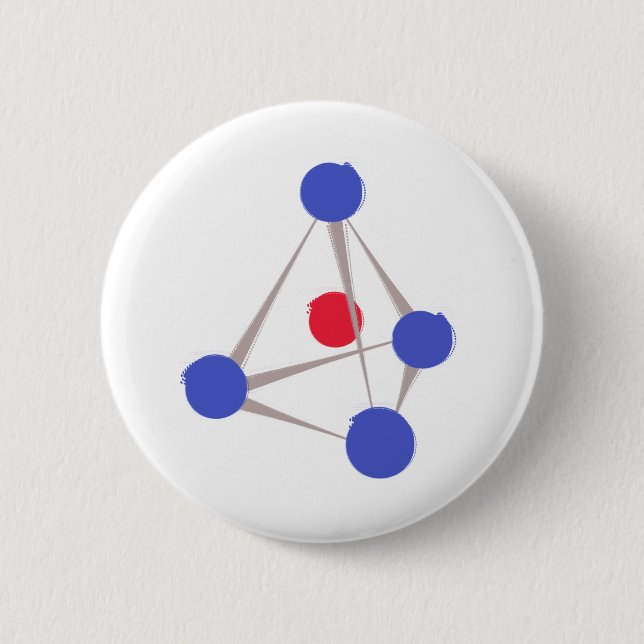 Molecule 6 Cm Round Badge (Front)