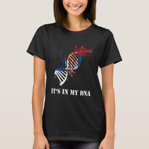 Molecule It's In My DNA Serbian Flag Serbian Roots T-Shirt