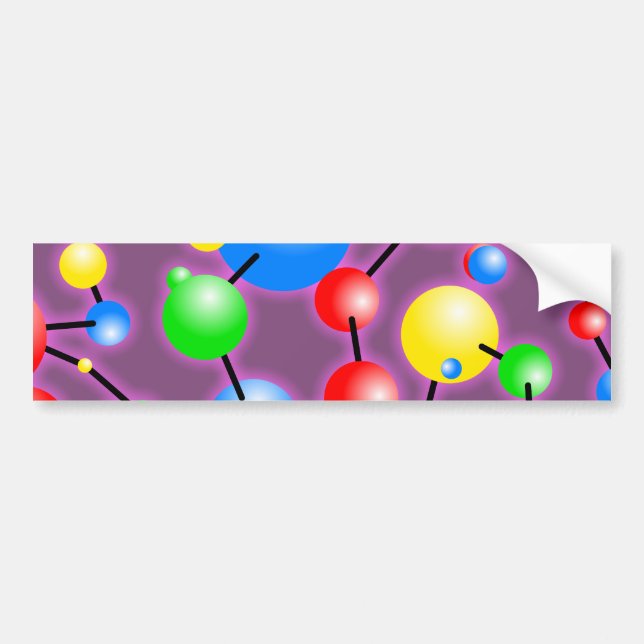 Molecule Wallpaper Bumper Sticker (Front)