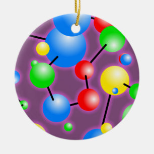 Molecule Wallpaper Ceramic Ornament