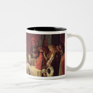 Moliere  Dining with Louis XIV  1857 Two-Tone Coffee Mug