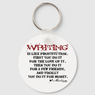 Moliere Writing Quote Key Ring