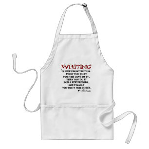Moliere Writing Quote Standard Apron