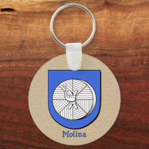 Molina Heraldic Shield Keychain