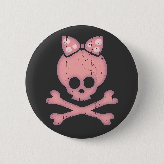 Molly Bow Dot 6 Cm Round Badge (Front)