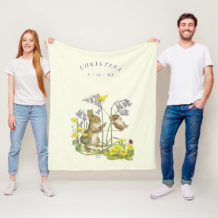 Molly Brett Momma Rabbit Baby Swing LadyBug Fleece Blanket