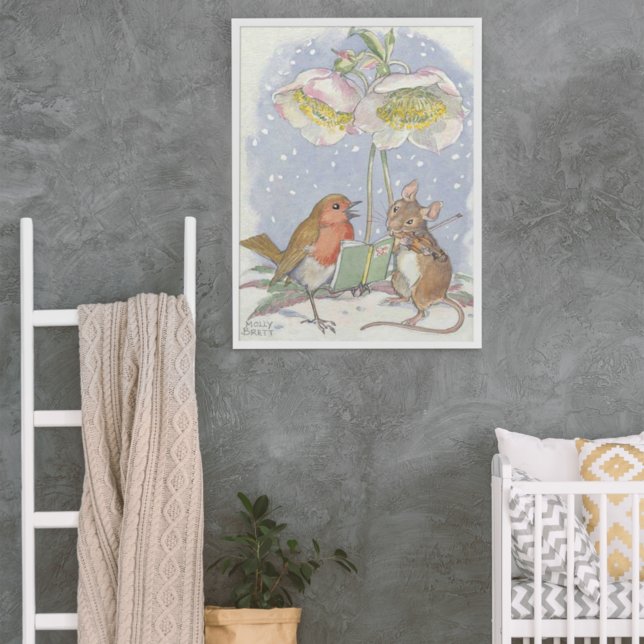 Molly Brett  Singing Red Robin Mouse Violin  Poster (Creator Uploaded)