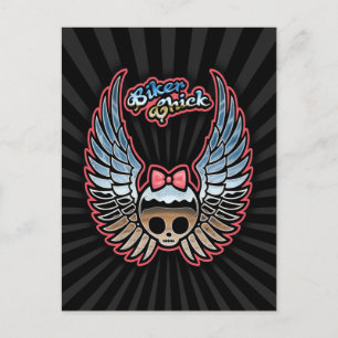 Molly Chrome Bike Postcard