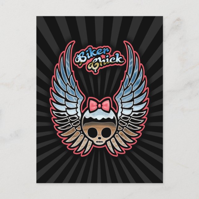 Molly Chrome Bike Postcard (Front)